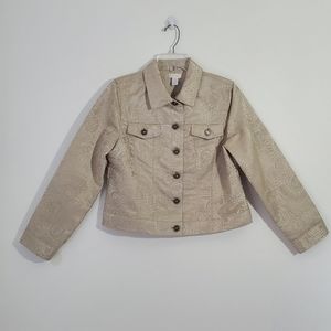 Chico's Button Jacket Size 1